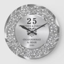 Search for 25th anniversary clocks Elegant