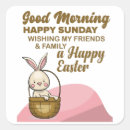 Search for happy sunday stickers Rabbit