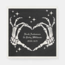 Search for halloween wedding napkins Bones bony