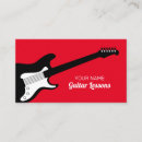 Search for guitar lessons business cards Electric