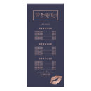 Search for salon service menu rack cards Makeup