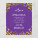 Search for purple and gold menus Minimalist