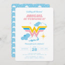 Search for wonder woman birthday invitations Superhero