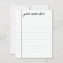 Search for lined note cards Blue