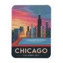Search for chicago magnets Travel souvenir