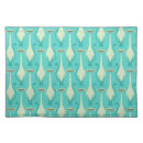 Search for turquoise and orange placemats Vintage