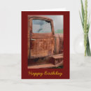 Search for old truck birthday cards Vintage