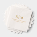 Search for monogram napkins Typography