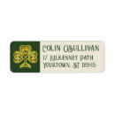Search for celtic knot return address labels Irish heritage