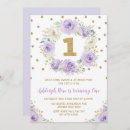 Search for rose gold 1st birthday invitations Watercolor