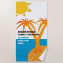 Search for family vacation beach towels Palm trees
