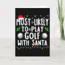 Search for golf holiday cards Festive