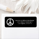 Search for peace sign return address labels Modern