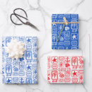 Search for 4th of july wrapping paper Red white blue