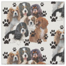 Search for cavalier king charles spaniel fabric Dog