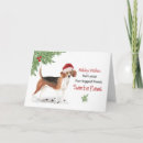 Search for beagle christmas cards Santa