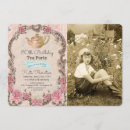 Search for tea birthday invitations Floral