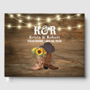Search for western wedding guest books String lights