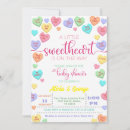 Search for a little sweetheart is on the way baby shower invitations Watercolor