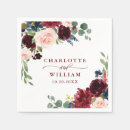 Search for blue and burgundy napkins Floral