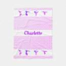 Search for gymnastics fleece blankets Purple