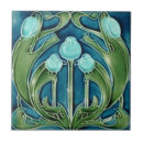 Search for blue art deco tiles Vintage