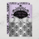 Search for black and purple invitations Baby