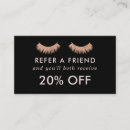 Search for eyelash extension referral cards Salon