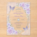 Search for purple silver quinceanera invitations Quinceañera