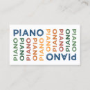 Search for piano player business cards Band