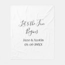 Search for wedding date blankets Couple name date