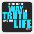 Search for jesus is the way stickers Gospel