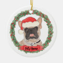Search for french bulldog ornaments Red