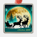 Search for full moon ornaments Santa claus