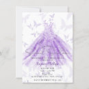 Search for purple butterfly sweet 16 invitations Elegant