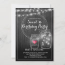 Search for fireflies birthday invitations Rustic