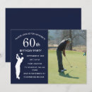 Search for golf 60th birthday invitations Adult