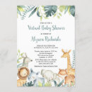 Search for virtual baby shower invitations Watercolor greenery