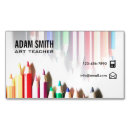 Search for teacher magnetic business cards Educator
