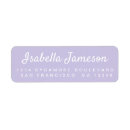 Search for purple return address labels Calligraphy