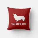 Search for pembroke welsh corgi pillows Silhouette
