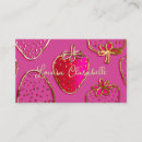 Search for strawberry business cards Pink