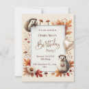 Search for hedgehog birthday invitations Forest animals