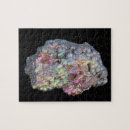 Search for rocks and minerals puzzles Black background
