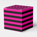 Search for hot pink and black favor boxes Modern