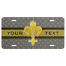 Search for fleur de lis license plates Monarchy