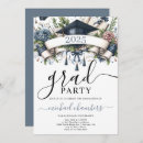 Search for blue and white graduation invitations Script