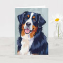 Search for bernese mountain dog cards Watercolor