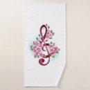 Search for music bath towels Clef
