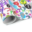 Search for question mark wrapping paper Mystery